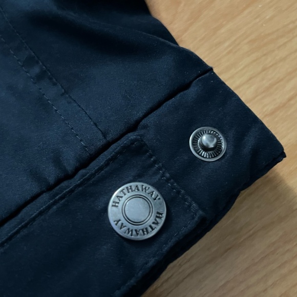 Hathaway Men's Jacket Black Zip Up Long Sleeves Size Medium (OJ-103) - Picture 4 of 10